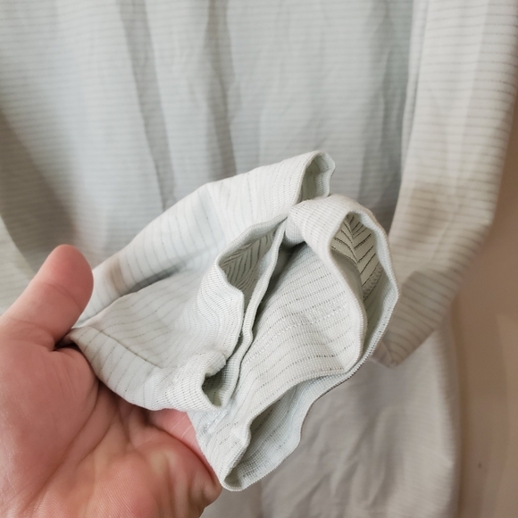 Mens Lululemon Stripped Longsleeve Polo Shirt Size Small - Picture 7 of 10